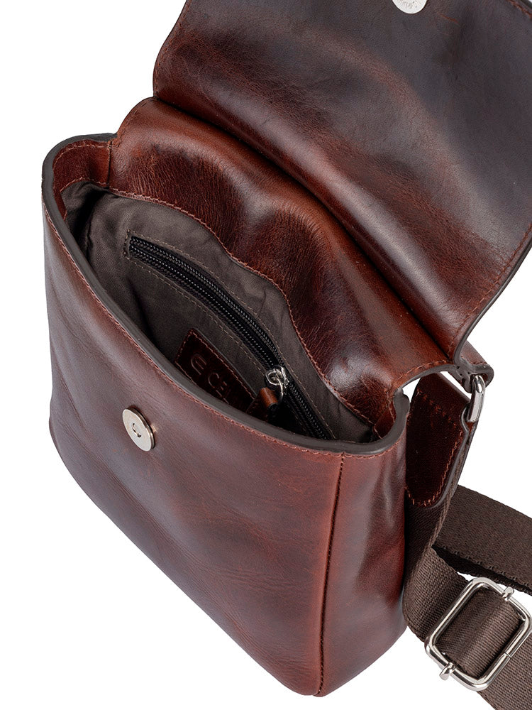 Cellini Diva Havana Flapover Crossbody