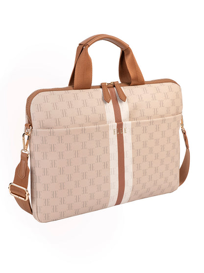 ELLE Monogram Slimline Laptop Bag