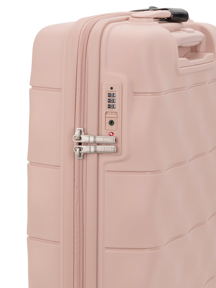 ELLE 4 Wheel Carry On Trolley Case