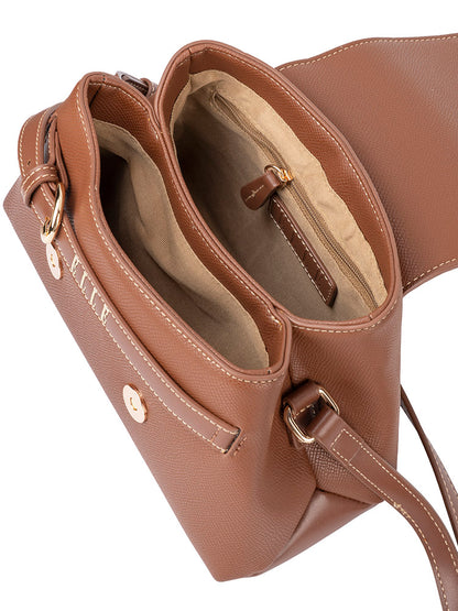ELLE Belt Buckle Flapover Sling