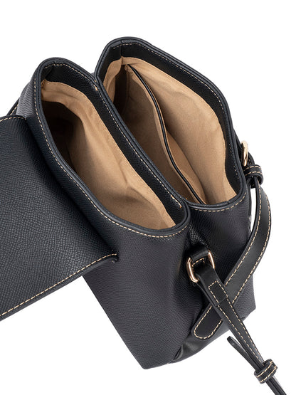ELLE Belt Buckle Flapover Sling