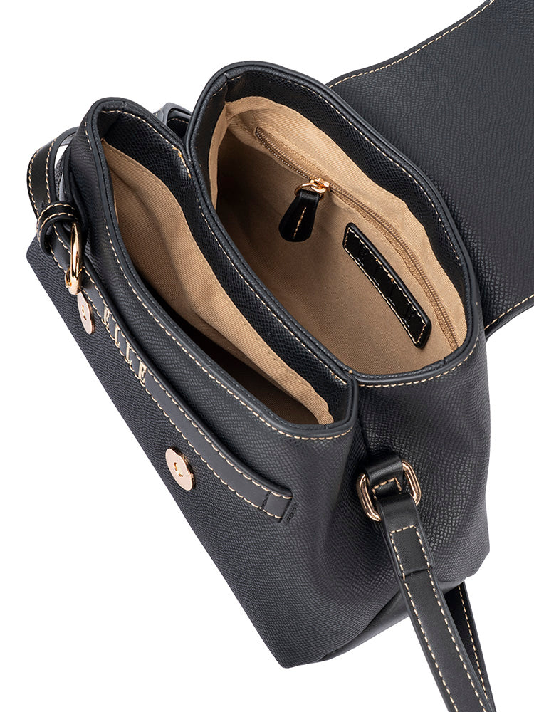 ELLE Belt Buckle Flapover Sling
