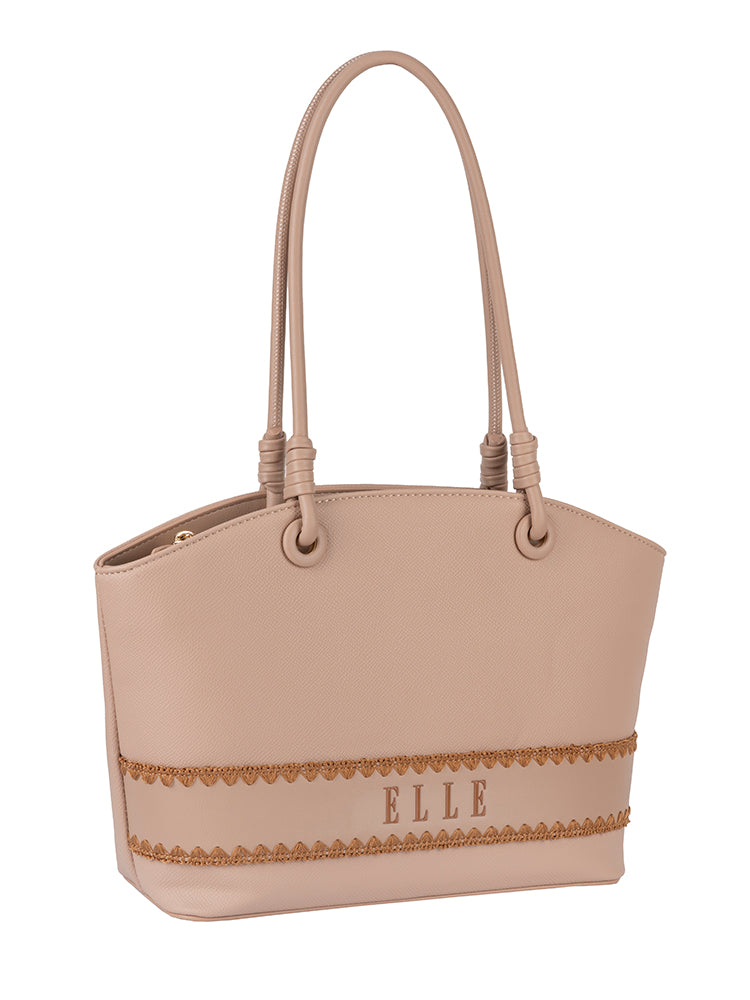 ELLE Woven Flared Tote