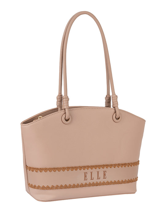 ELLE Woven Flared Tote