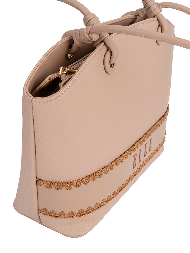 ELLE Woven Flared Tote