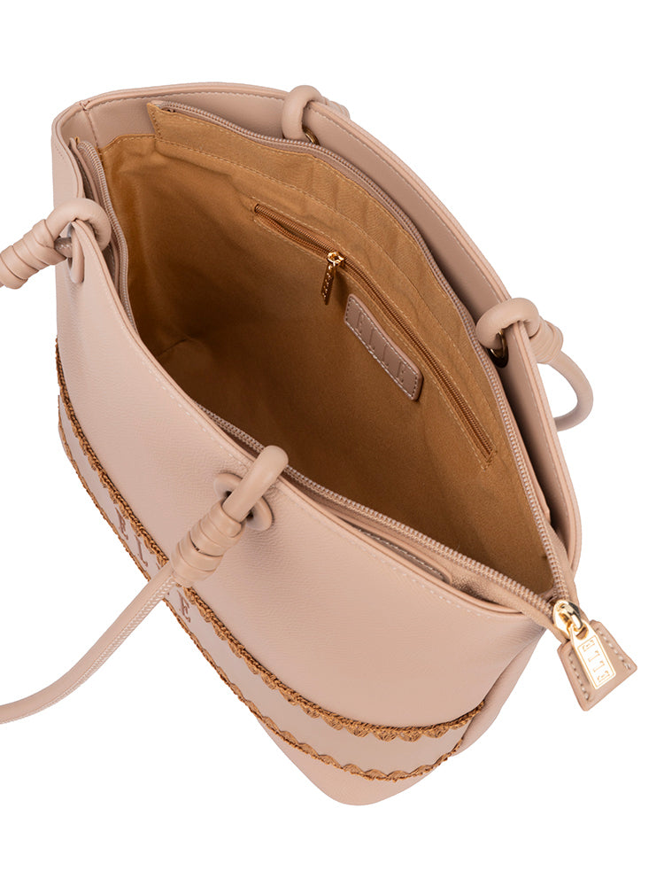 ELLE Woven Flared Tote