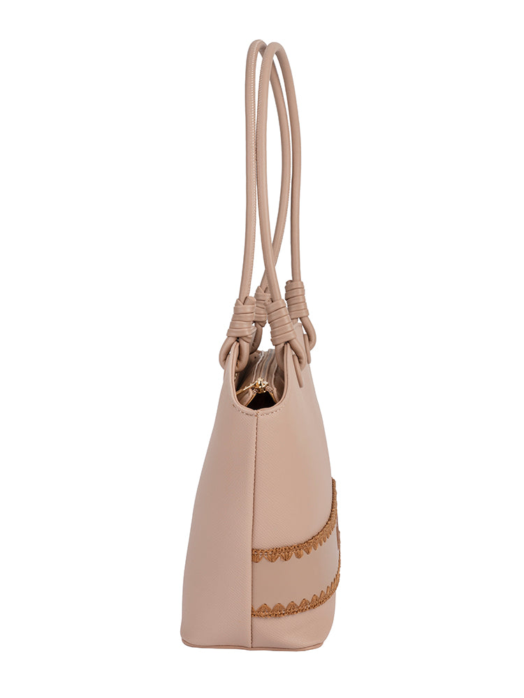 ELLE Woven Flared Tote