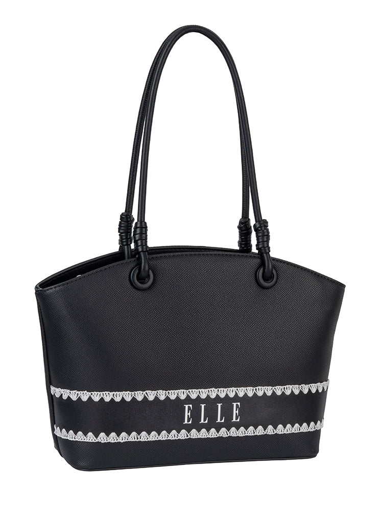 ELLE Woven Flared Tote