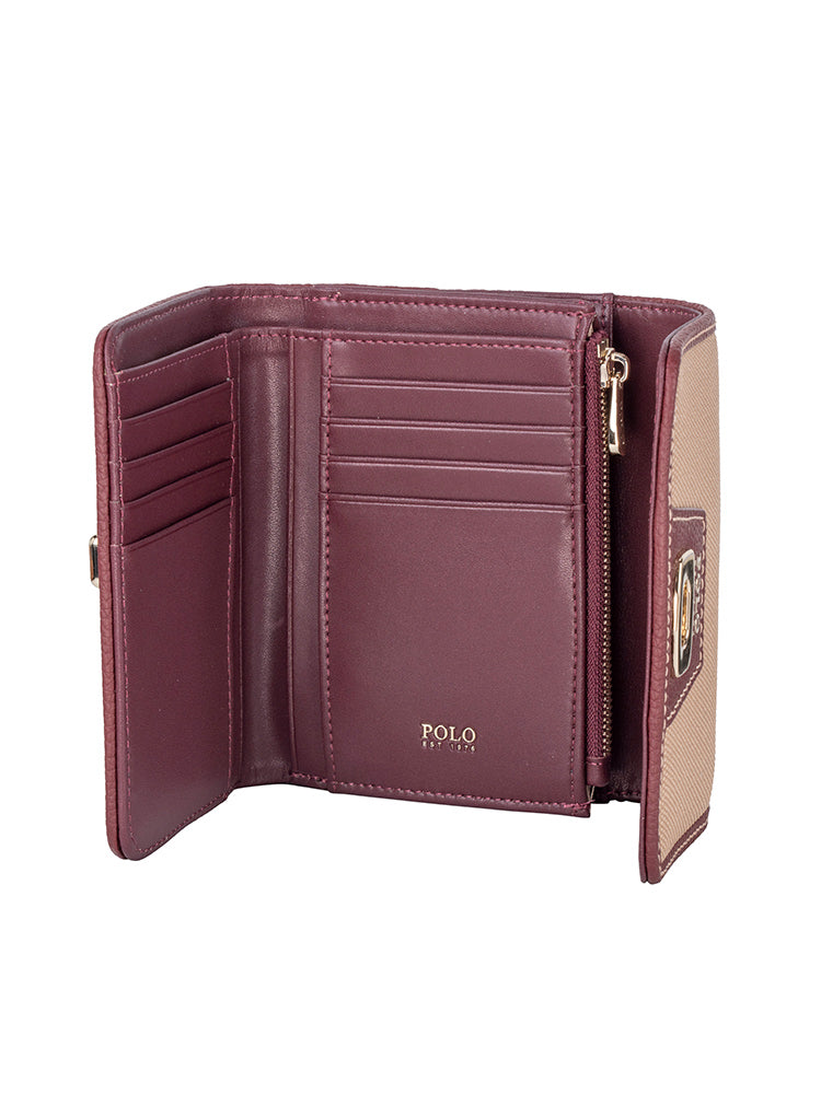 Polo Cabana Medium Trifold Purse