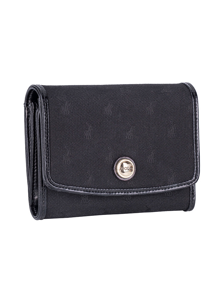 Polo Jacquard Medium Trifold Purse