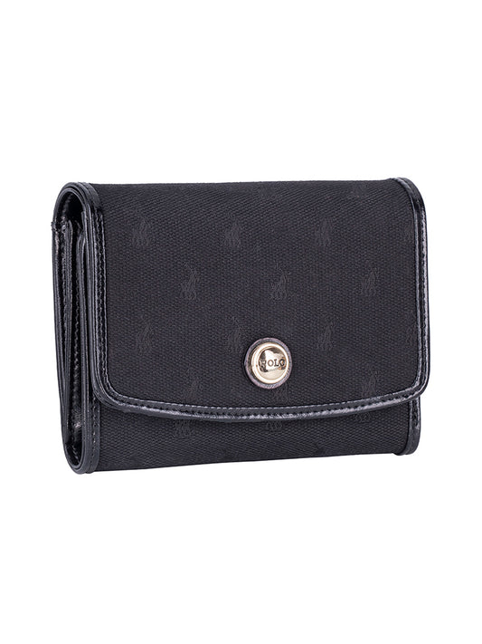 Polo Jacquard Medium Trifold Purse