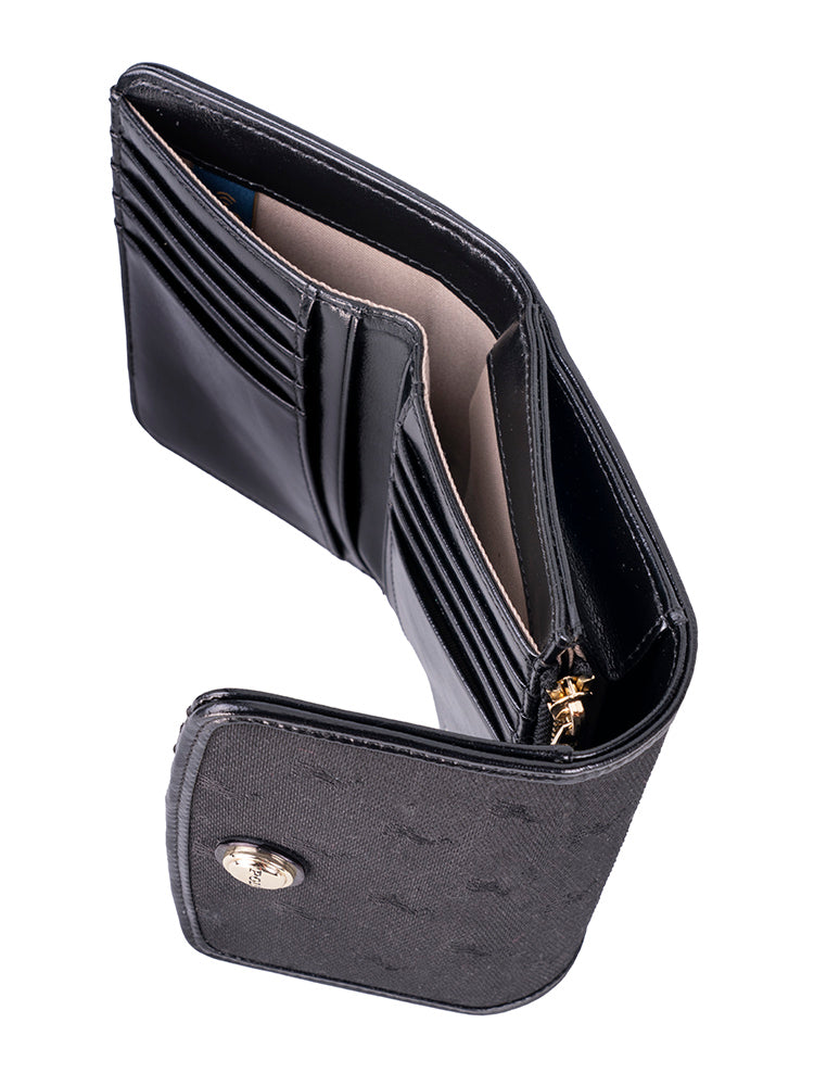 Polo Jacquard Medium Trifold Purse