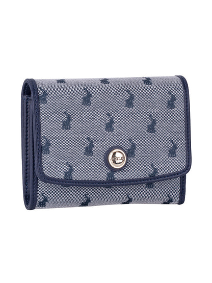 Polo Jacquard Medium Trifold Purse