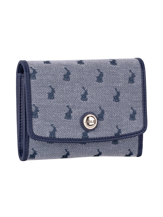 Polo Jacquard Medium Trifold Purse