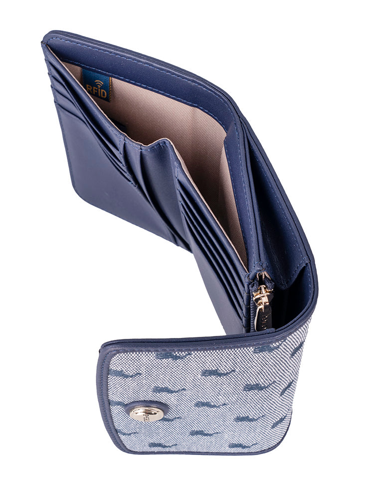 Polo Jacquard Medium Trifold Purse