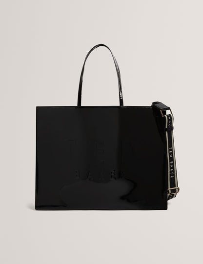 Ted Baker Iconna E/W XL Web Patent Shopper