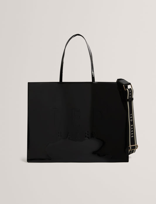 Ted Baker Iconna E/W XL Web Patent Shopper