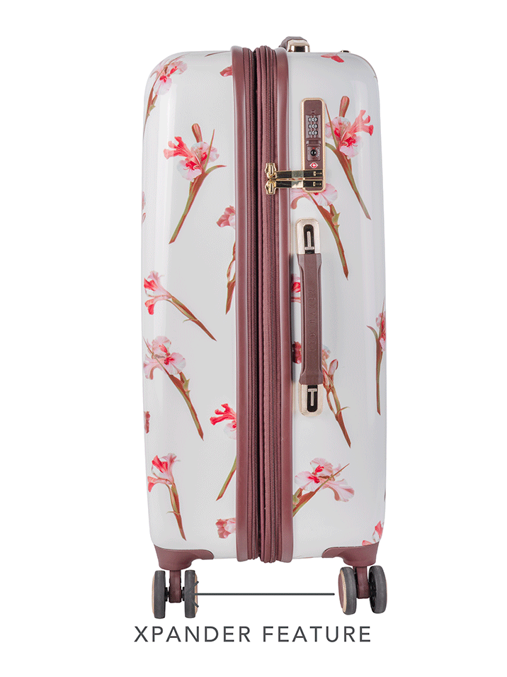 Ted Baker Wild Iris Medium 4-Wheel Trolley Case