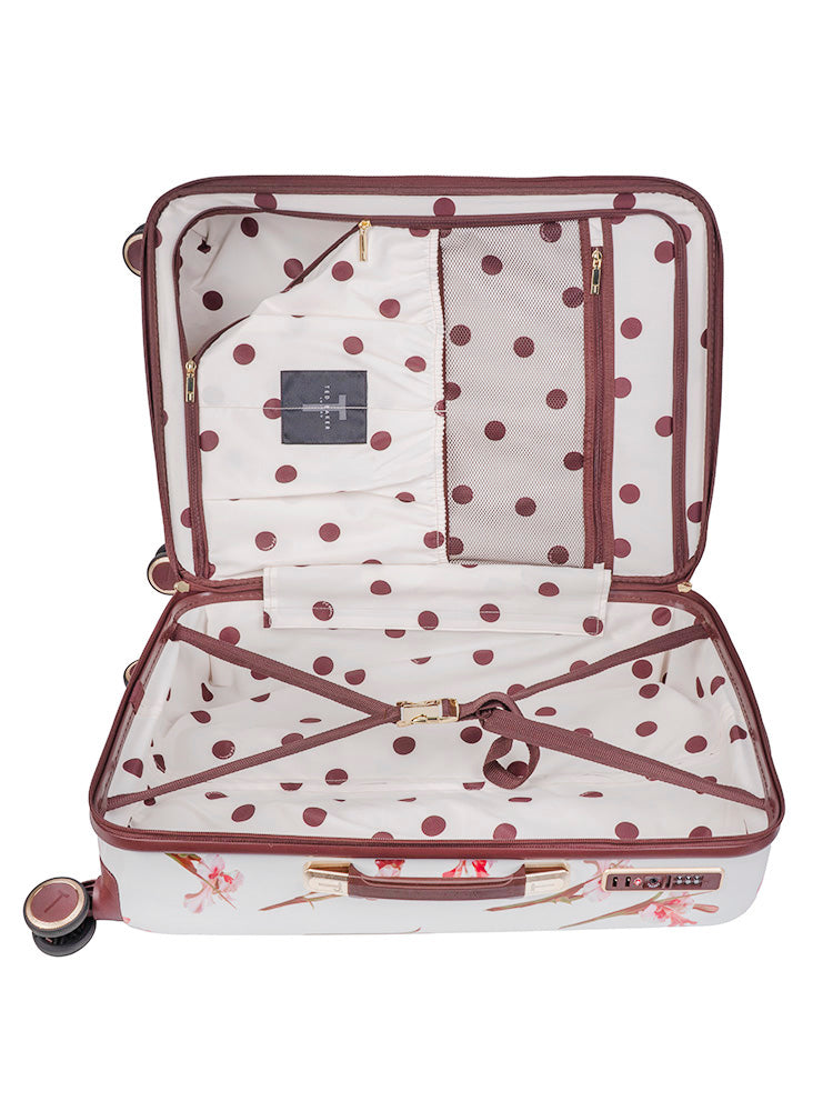 Ted Baker Wild Iris Medium 4-Wheel Trolley Case