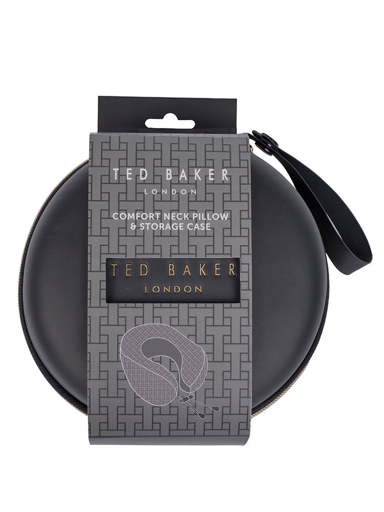 Ted Baker Memory Foam Travel Pillow with Storage Case