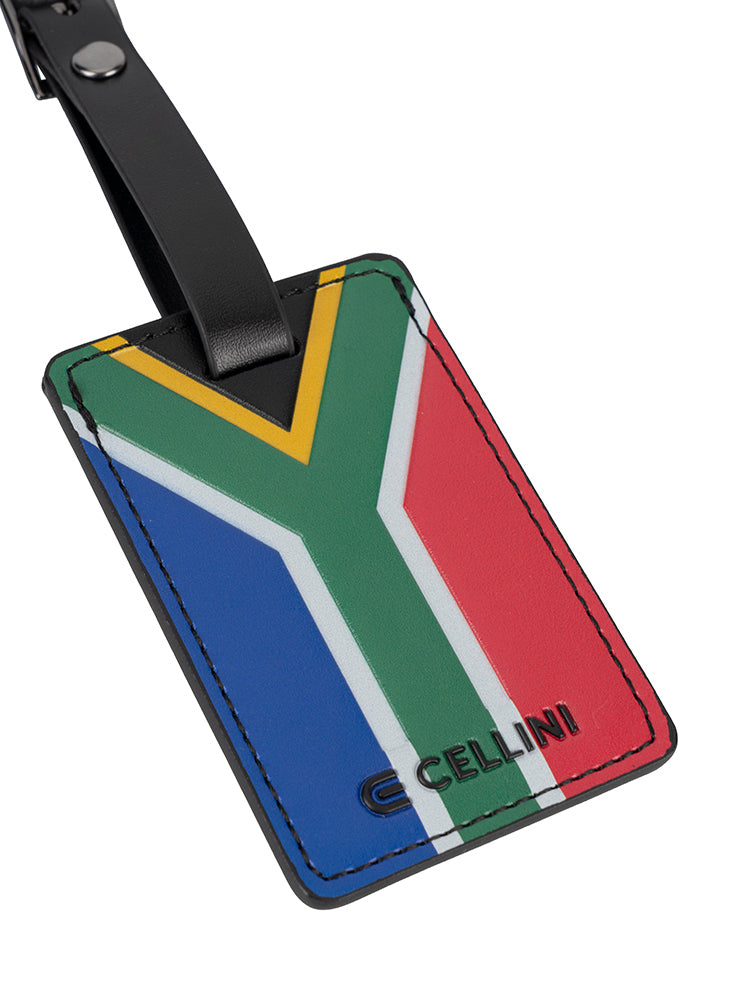 SA Flag Luggage Label
