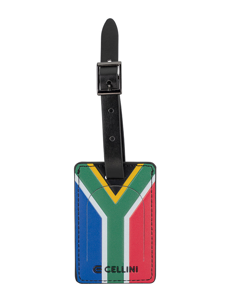 SA Flag Luggage Label