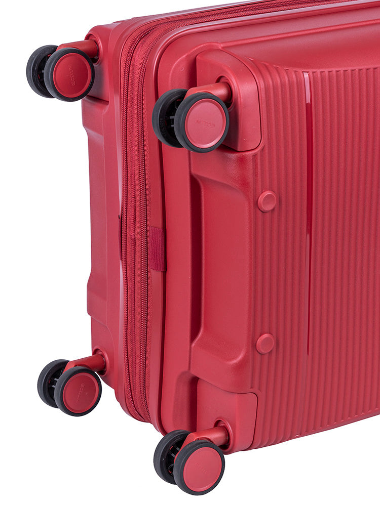 Cellini Qwest 4 Wheel Trolley Carry On Trolley Case German Red