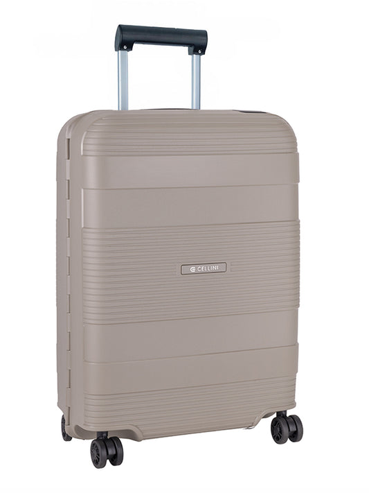Cellini Safetech Zipperless Lock 4 Wheel Carry On Trolley