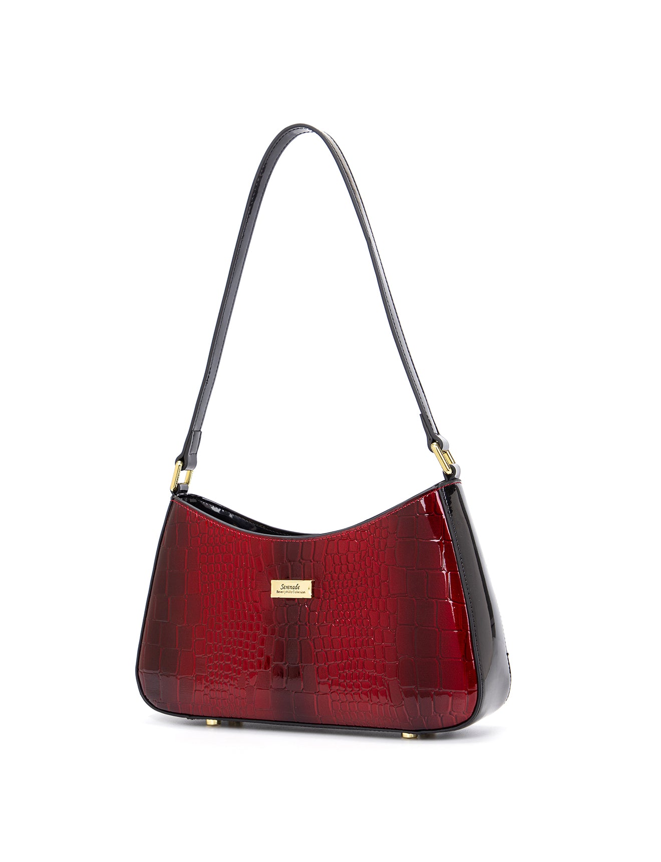 Serenade Cherry Croc Shoulder Bag