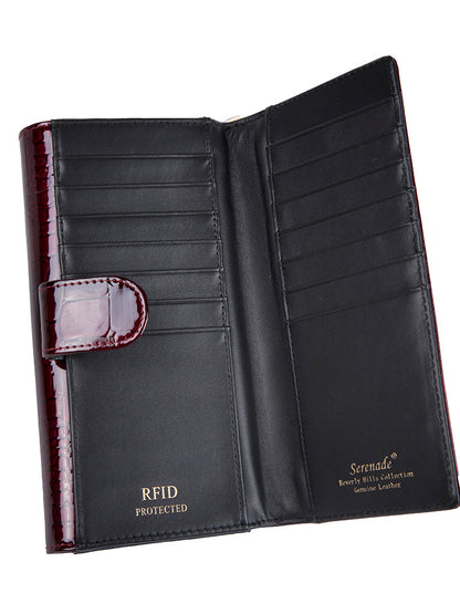 Serenade Cherry Croc Large Purse