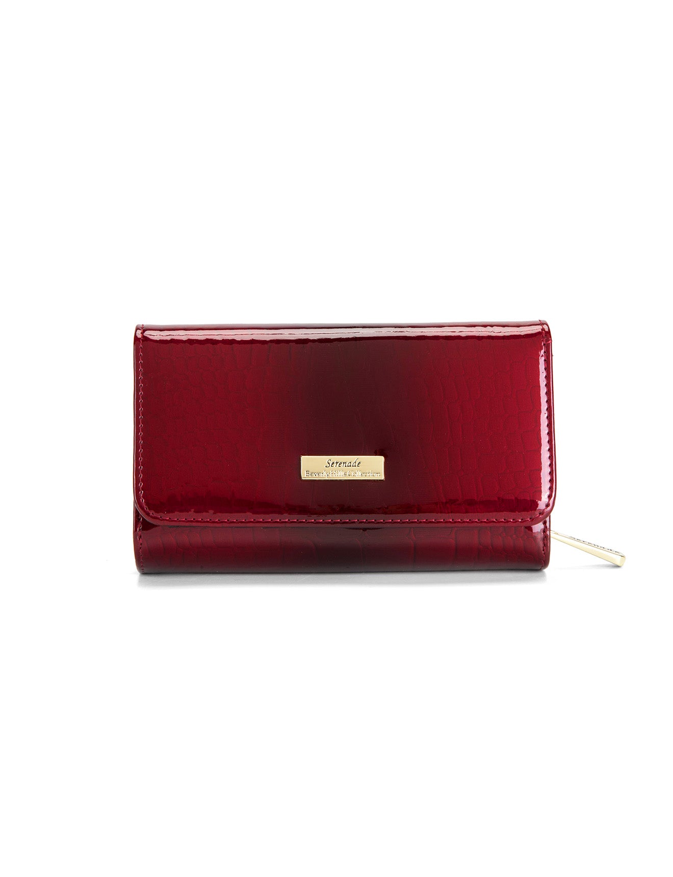 Serenade Cherry Croc Medium Purse