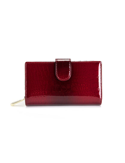 Serenade Cherry Croc Medium Purse