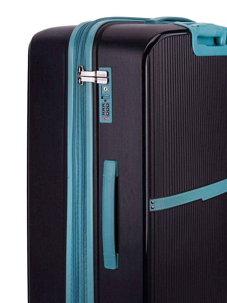 みぽりん　No.4&No.T2 No.19&テリアケース voyager-traveler-large-4-wheel-trolley-case-black-teal-1 – Cellini