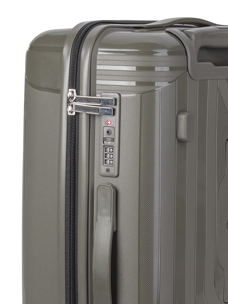 Voyager Trunk Carry On 4 Wheel Trolley Case