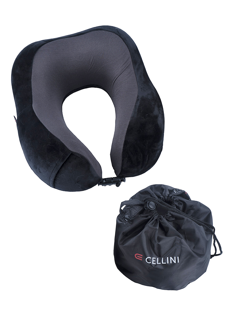 Cellini Accessories Roll-Up Memory Foam Travel Pillow