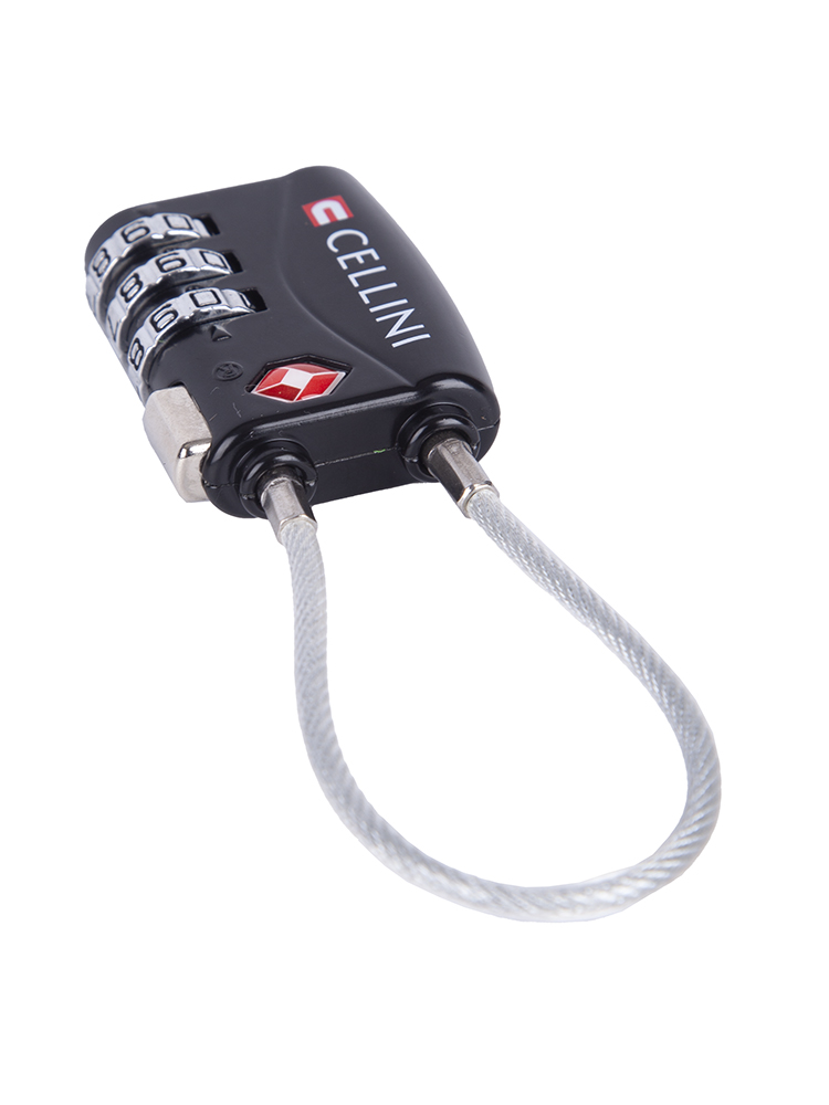 Cellini Accessories Tsa Cable Lock Black