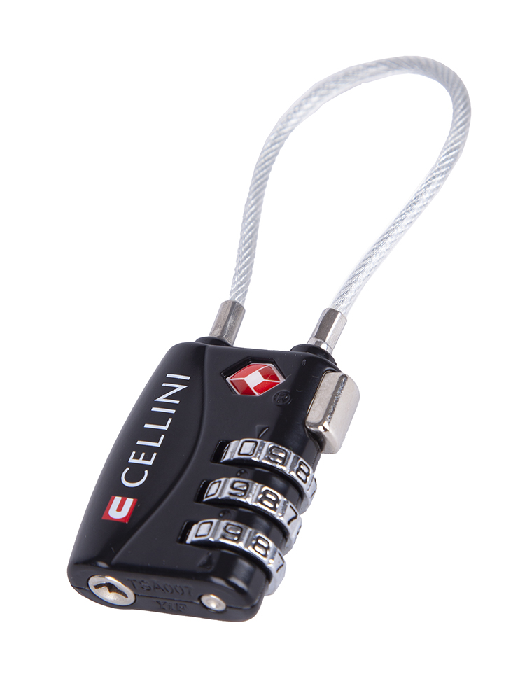 Cellini Accessories Tsa Cable Lock Black