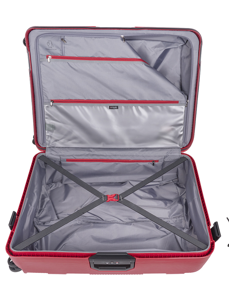 Cellini Safetech Zipperless Lock Large 4 Wheel Trolley Case