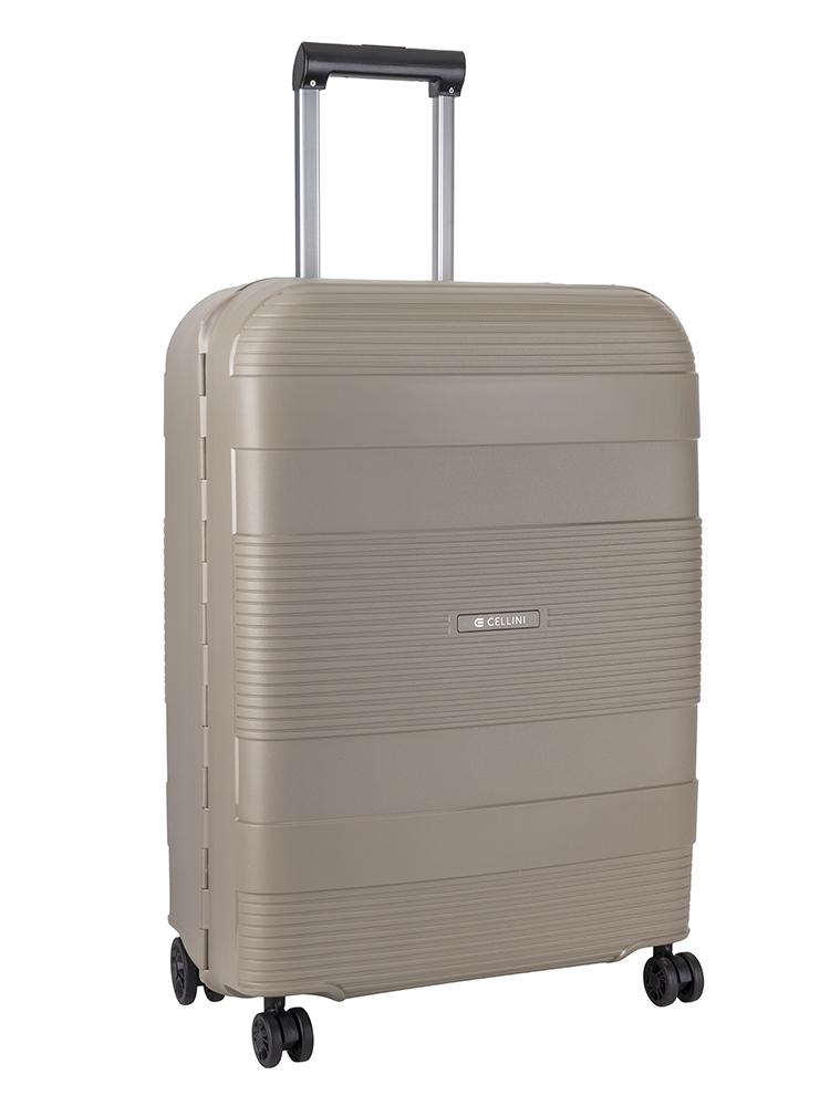 Cellini Safetech Zipperless Lock Medium 4 Wheel Trolley Case