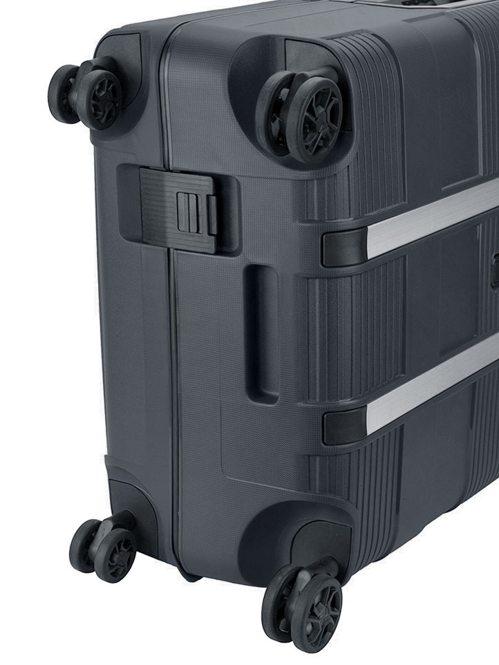 Cellini Safetech Zipperless Lock Medium 4 Wheel Trolley Case