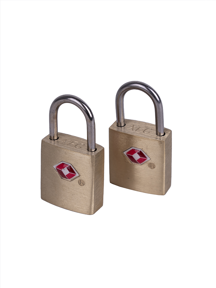 Cellini Accessories Brass Padlock Set