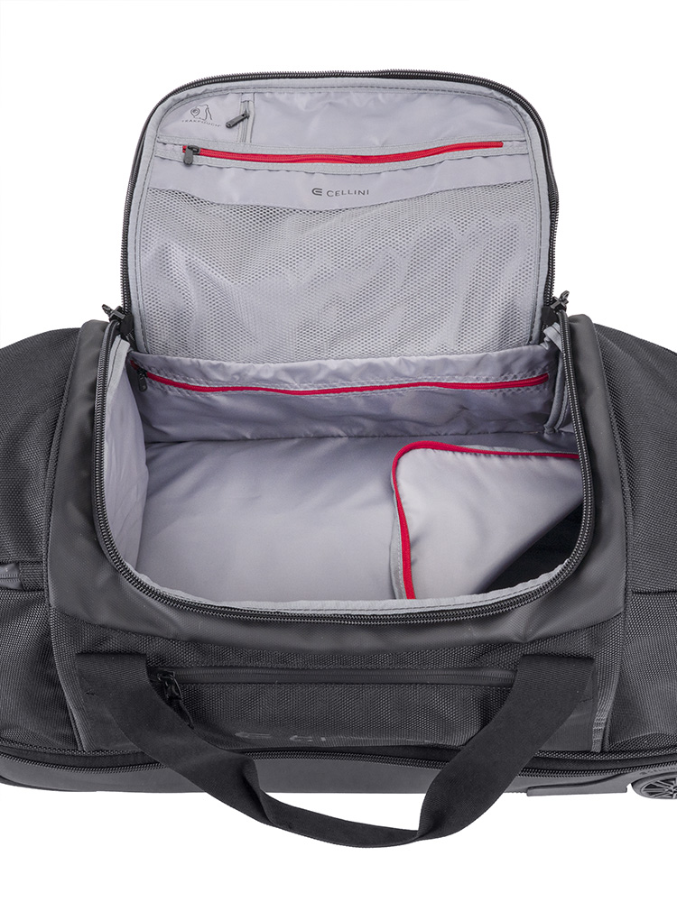 Cellini Xplorer Medium Double Decker Trolley Duffel with Oversized Fastline All Terrain Wheels