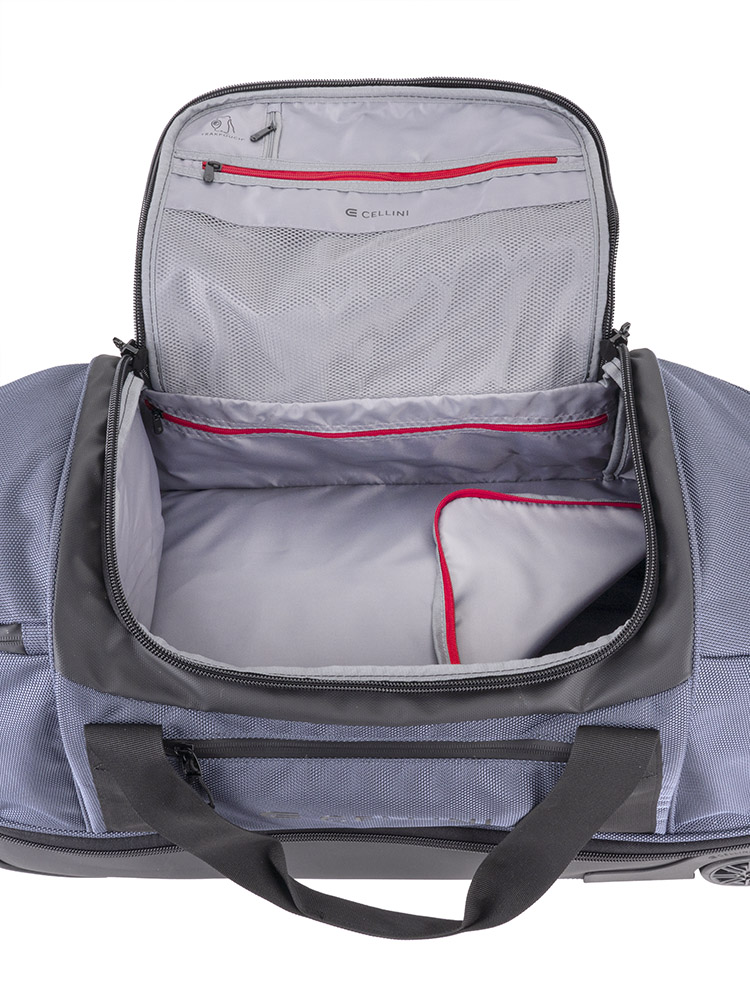 Cellini Xplorer Medium Double Decker Trolley Duffel with Oversized Fastline All Terrain Wheels