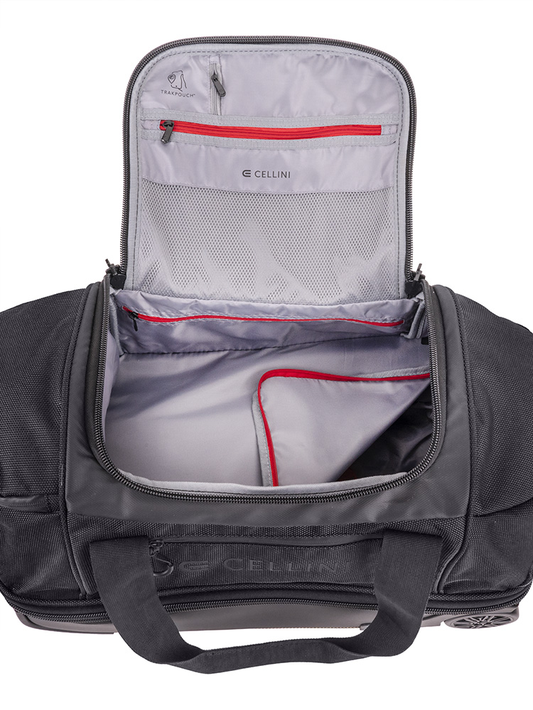 Cellini Xplorer Small Double Decker Trolley Duffel with Oversized Fastline All Terrain Wheels
