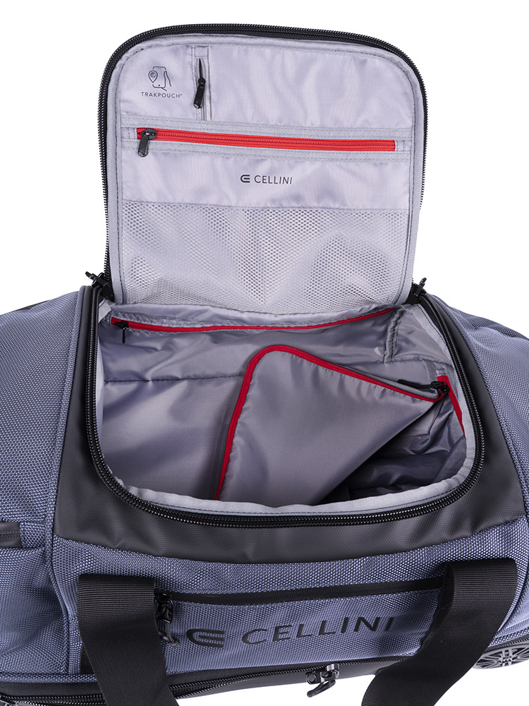 Cellini Xplorer Small Double Decker Trolley Duffel with Oversized Fastline All Terrain Wheels