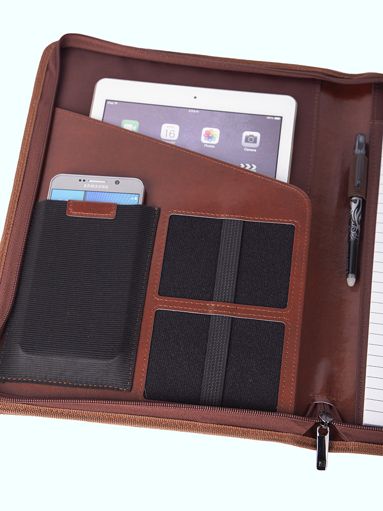 Cellini Agenda A4 Zip Around Folder Leather