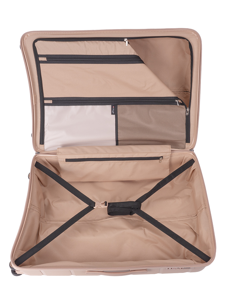 Cellini Rapido Large 4 Wheel Trolley - Beige