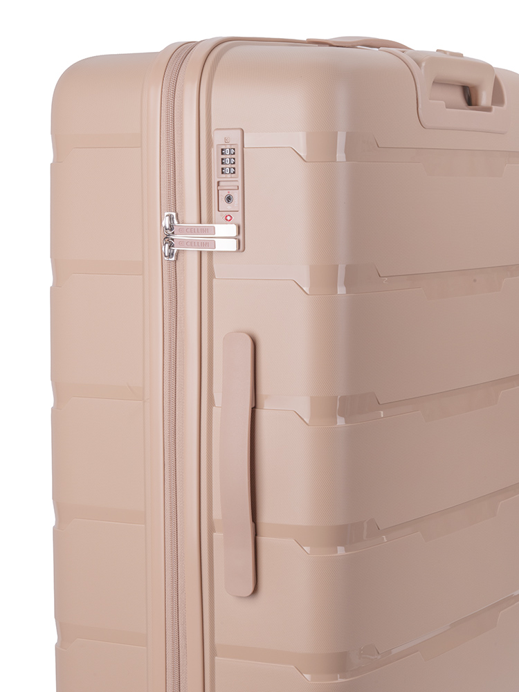 Cellini Rapido Large 4 Wheel Trolley - Beige