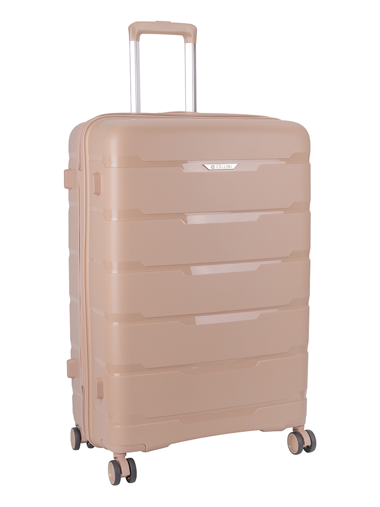 Cellini Rapido Large 4 Wheel Trolley - Beige