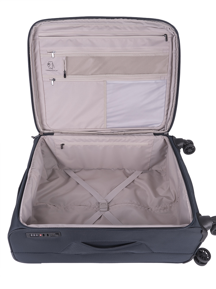 Cellini Microlite S Widebody Maxipack Medium 4 Wheel Trolley Case - Ink Blue